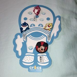 Brand New Baby Shark and Mickey Mouse Croc Charms